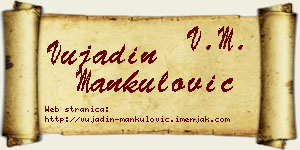 Vujadin Mankulović vizit kartica